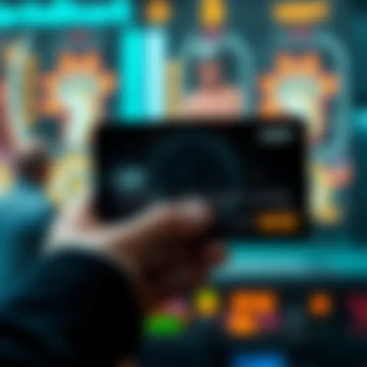 A person holding a crypto card with a digital wallet displayed in the background, showing how to spend USDT easily.