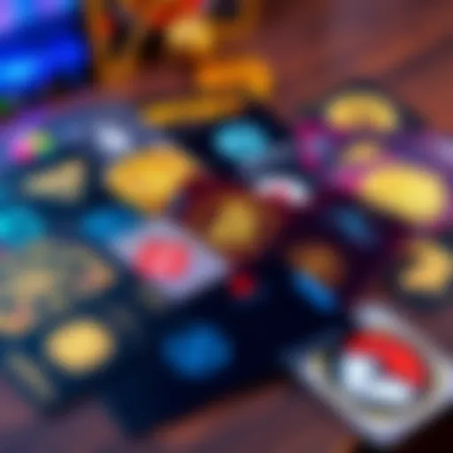 Crypto cards collection A selection of different crypto cards featuring various designs and logos on a table