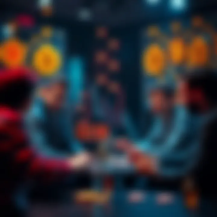 People discussing cryptocurrency trends and sharing knowledge