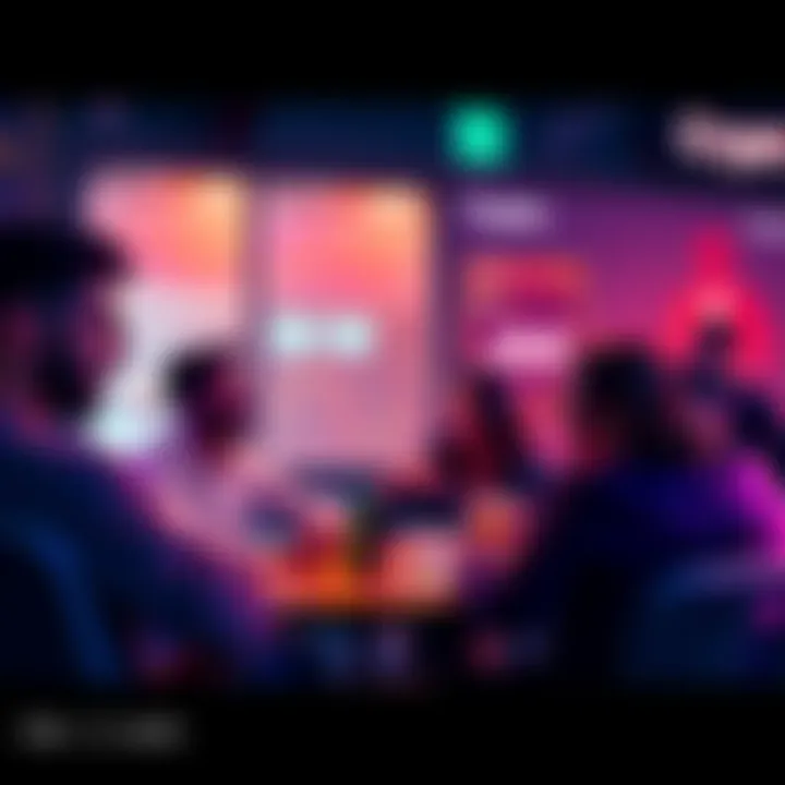 A diverse group of people engaging in a crypto discussion, sharing tips, and exchanging ideas in a friendly atmosphere.