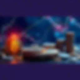 Visual showing a declining dollar sign alongside rising cryptographic coins, symbolizing market uncertainty.