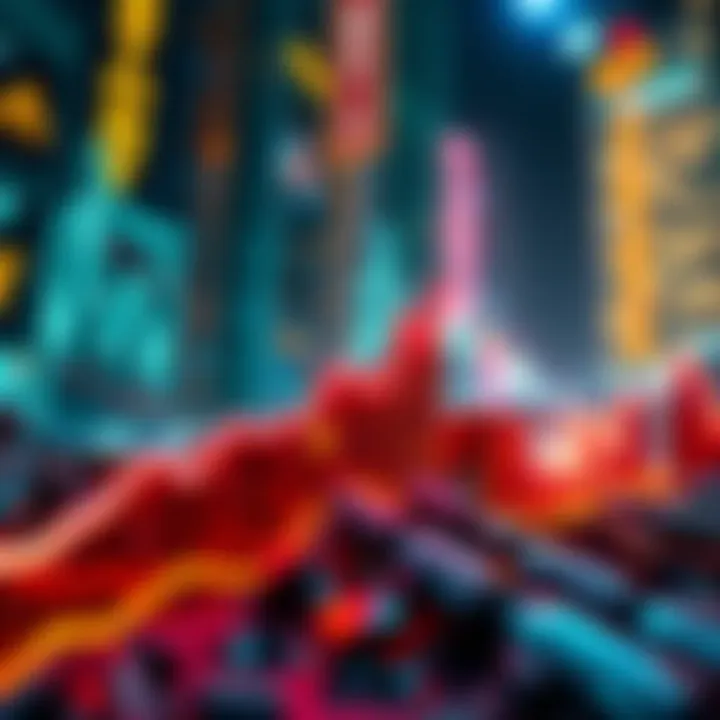 A visual representation of a rising graph showing significant inflows into cryptocurrency ETFs, demonstrating increased investor interest.