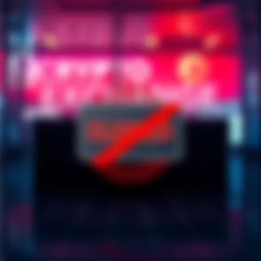 A graphic showing a closed sign over a cryptocurrency exchange logo, symbolizing the shutdown after a major hack.