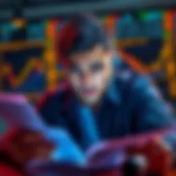 A person looking worried while reviewing cryptocurrency charts and tax documents, symbolizing concerns over IRS reporting compliance.