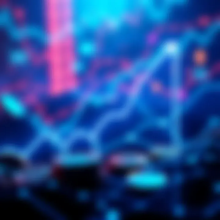 A graphic showing an upward trend line representing the growth of $HEGE in the cryptocurrency market, with coins and community symbols in the background.