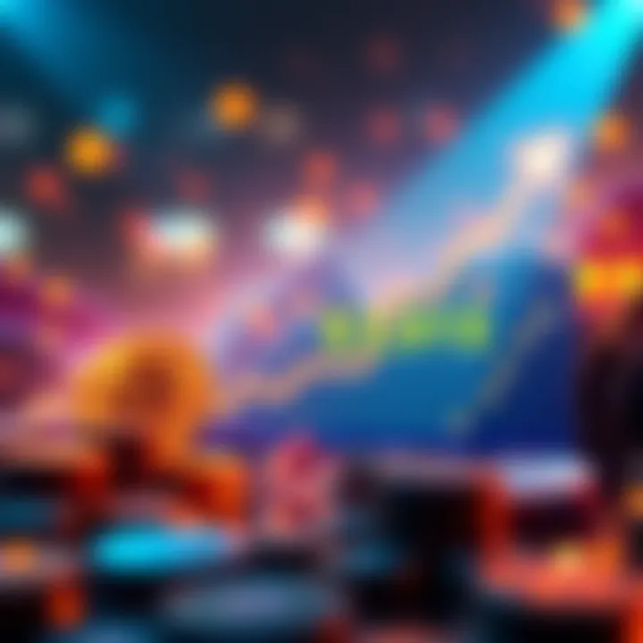 Graph showing the increase in value of a $1,000 investment in top cryptocurrencies from January 2021 to 2025, highlighting a rise to $3,915.