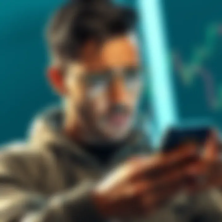 A person looking disappointed while checking cryptocurrency prices on a smartphone, representing disillusionment in the crypto market.