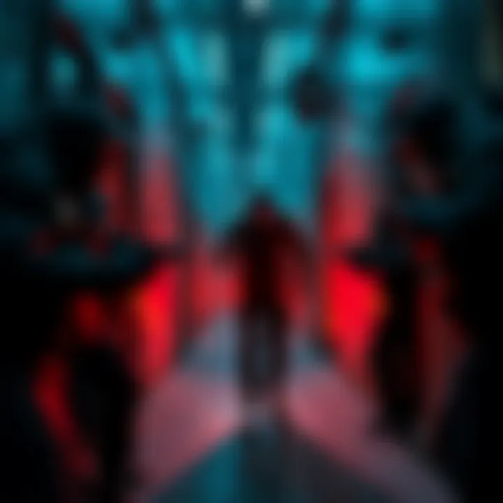 A scene showing a wealthy individual being threatened by criminals in a dark alley, symbolizing the rise of crypto-related kidnappings in France.