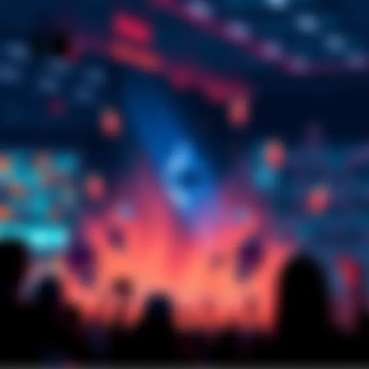 A graphic showing the integration of the Crypto Market app into an online community with Ethereum symbols