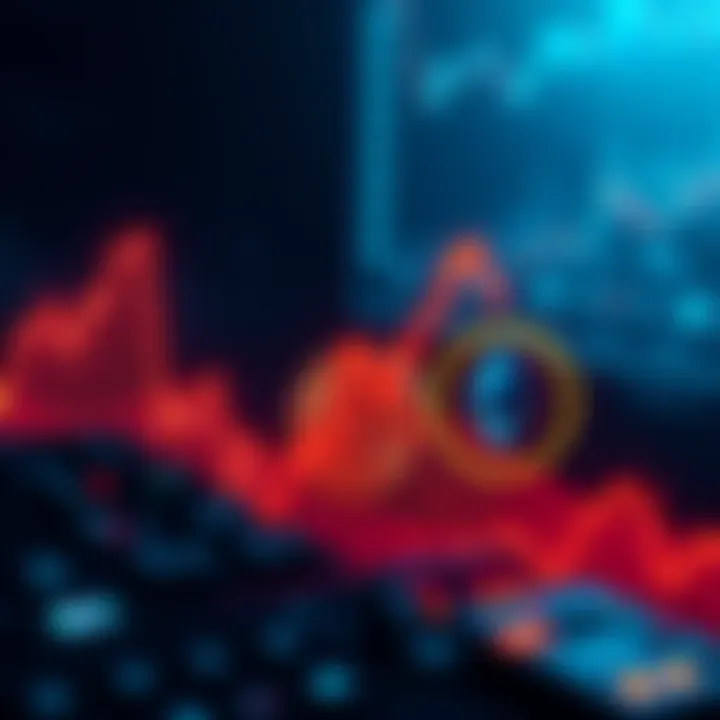 Crypto market crash Graph showing a sharp decline in cryptocurrency values, with Bitcoin and Ethereum symbols fading away