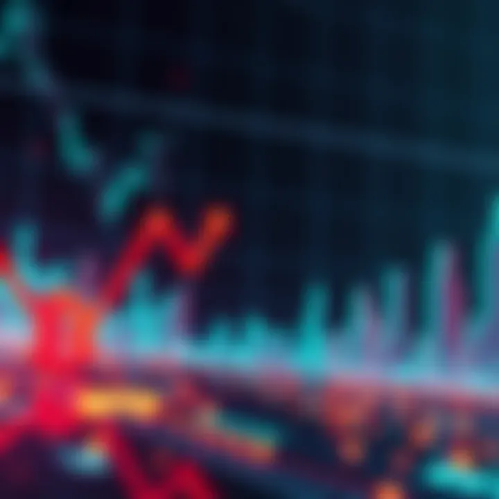 Crypto Market Downturn Graph showing sharp decline in Bitcoin and altcoin prices with a red downward arrow