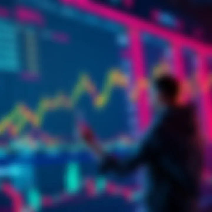 Graph showing crypto market trends remaining steady despite tariff news, with optimistic investors reviewing charts.