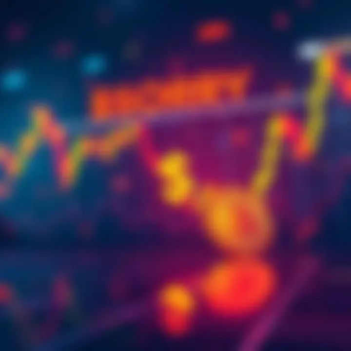 Illustration showing a chart with rising trends and the $SORRY token symbol in the foreground, highlighting the Saturday push event in the cryptocurrency market.