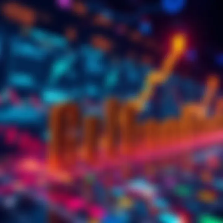 Graph showing increasing cryptocurrency prices in 2026 with bars trending upward