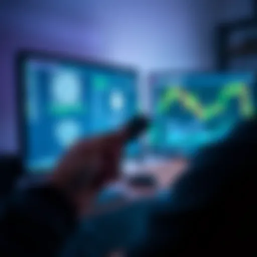 A person holding a Yubikey while looking at a computer screen with cryptocurrency wallets open, showing concerns about security and hacks.