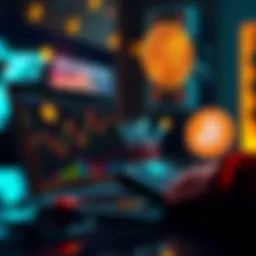 A person using a laptop to swap altcoins for Bitcoin on a decentralized finance platform