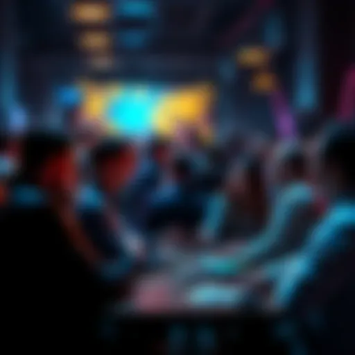 People discussing cryptocurrency in a community setting, showcasing engagement and collaboration before launching new tokens