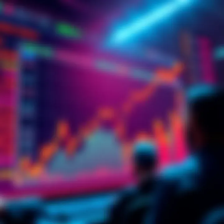 A chart showing emotional highs and lows in cryptocurrency trading, with traders reacting to market changes.
