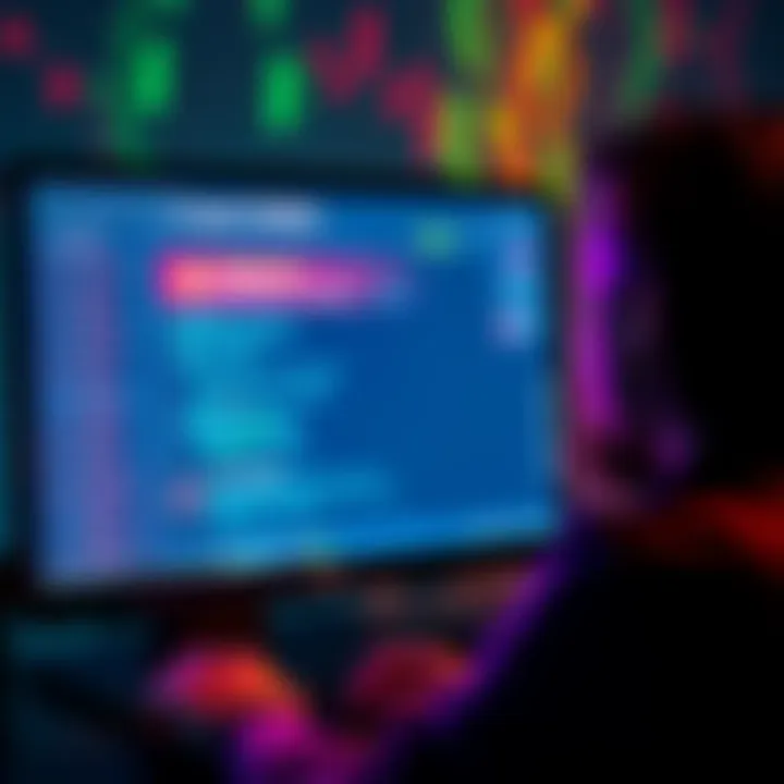 A person worried about their digital wallet on a computer screen, showing signs of a hack warning.