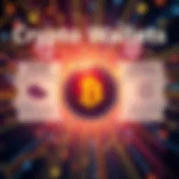 A graphic comparing crypto wallets and exchanges, featuring symbols for digital wallets and exchange platforms, with a visual representation of security issues related to each option.