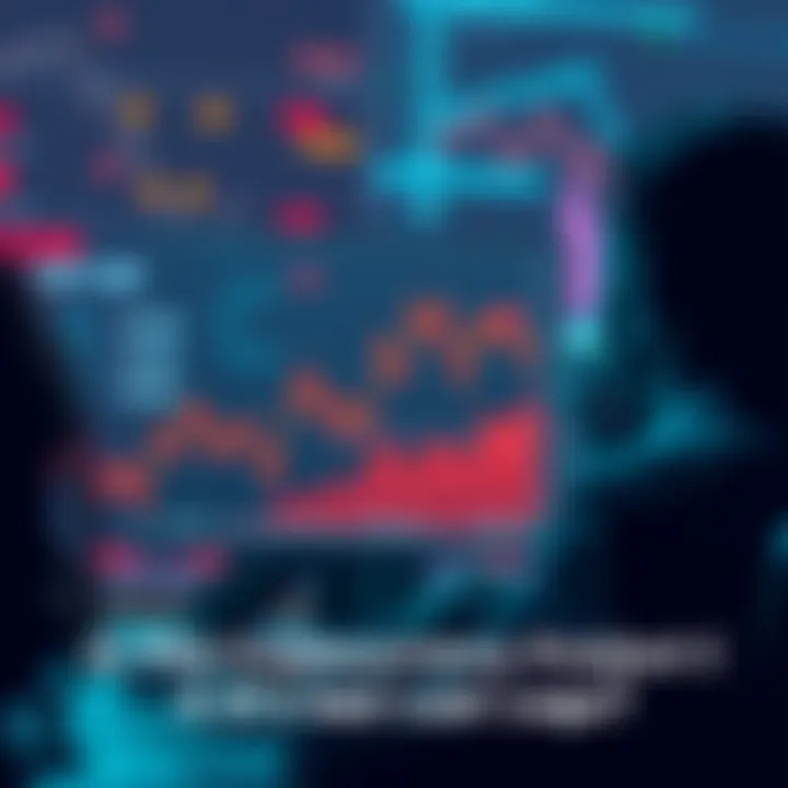 Graph showing a significant drop in cryptocurrency value with concerned investors looking at their screens