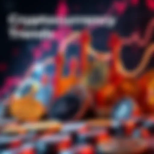 A graphic showing various cryptocurrencies with upward arrows indicating growth and potential for 2026.