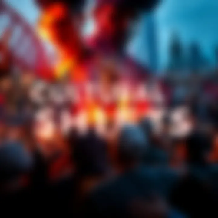 Cultural and Political Shifts A collage showing various significant events like protests, celebrations, and political gatherings that define today's world.