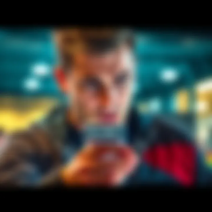 A person looking frustrated while trying to make a payment on a mobile device. The screen shows a decline message.