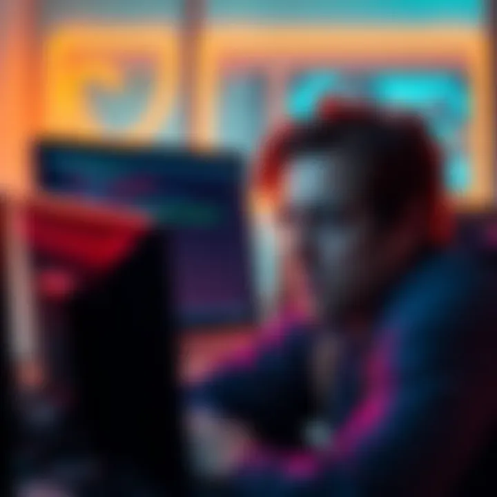 A frustrated customer looking at a computer screen showing an error message related to USD deposit delays at Kraken.