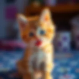 A cute kitten looks playfully at the camera, radiating charm and cuteness, inviting smiles and laughter.