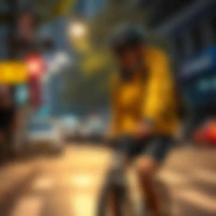 A cyclist in China receives a fine for not wearing a helmet, money deducted from his digital wallet.