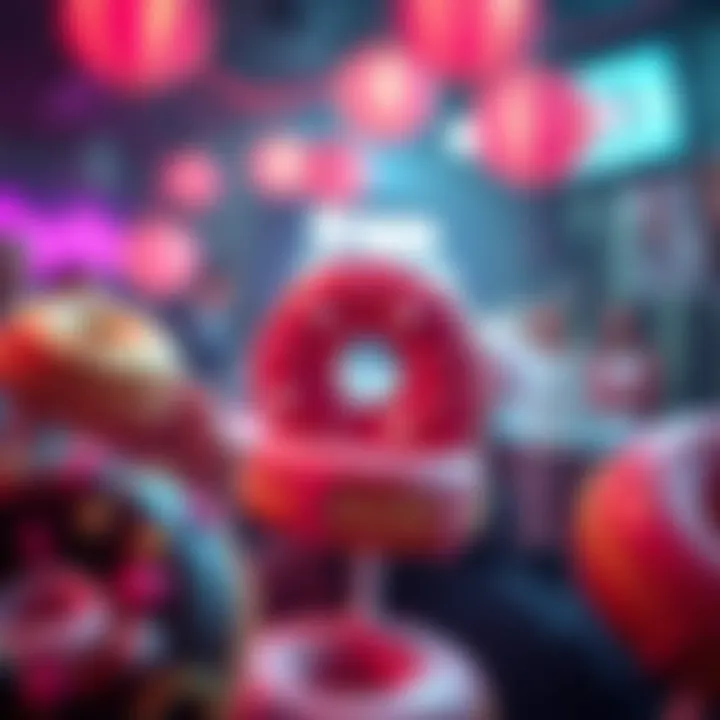 A vibrant discussion thread featuring donuts, encouraging people to engage in friendly conversations.