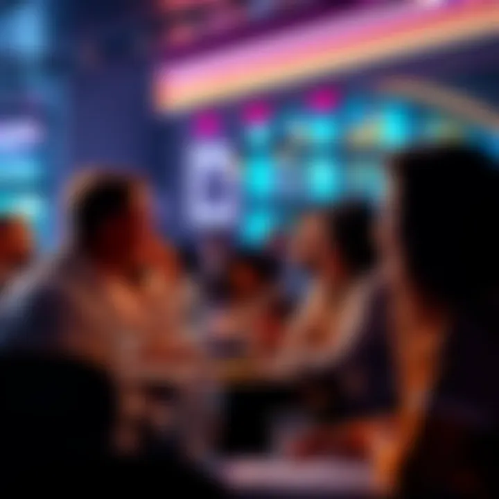 People engaging in a lively online discussion with questions and answers