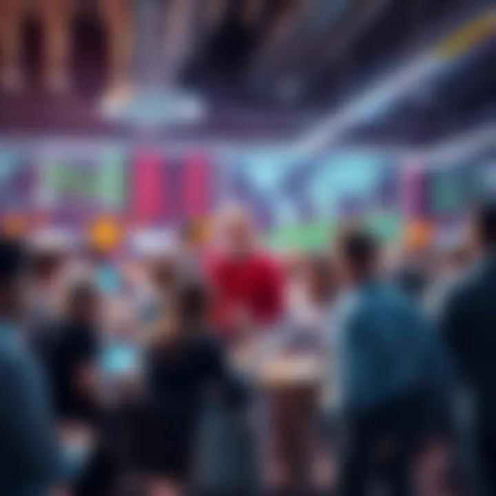 People discussing trading strategies and events in a lively forum setting