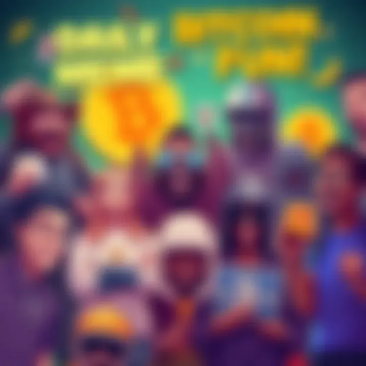 Daily Bitcoin Meme Fun A lively illustration showing various Bitcoin-themed memes with humor and excitement as the crypto community anticipates BTC reaching $200,000.