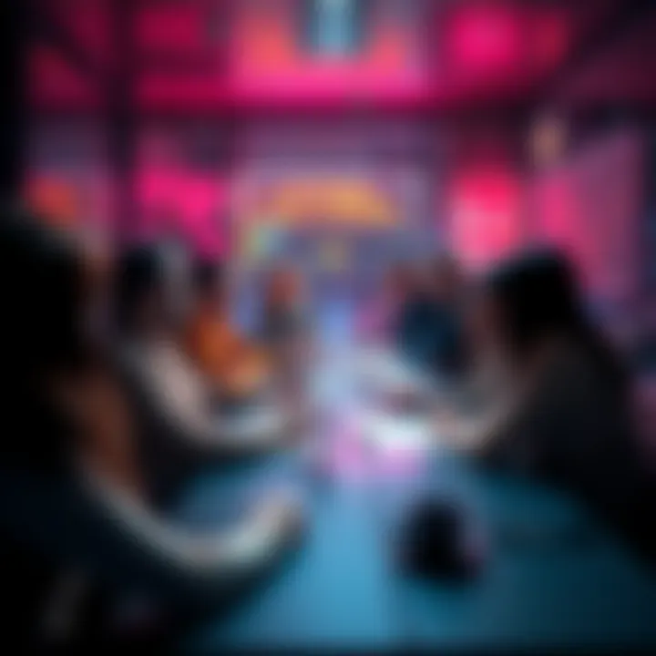 A group of people engaged in a discussion about cryptocurrency, highlighting the importance of caution and sharing tips while being aware of scams.