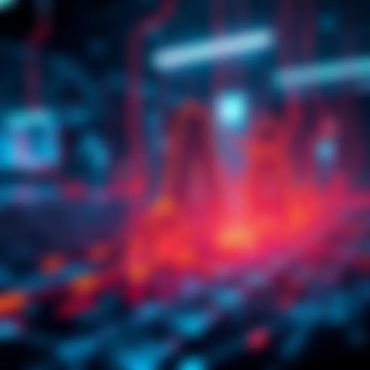 A graphic showing automated scripts manipulating voting processes in DAOs, symbolizing challenges in decentralized governance.