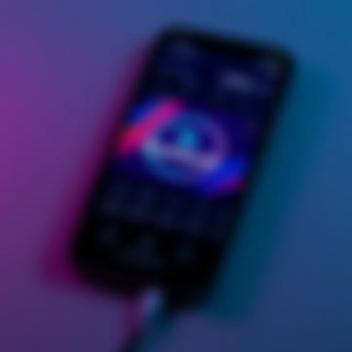 A close-up of the Dashpay Wallet displayed on a smartphone, showcasing its user-friendly interface and features.