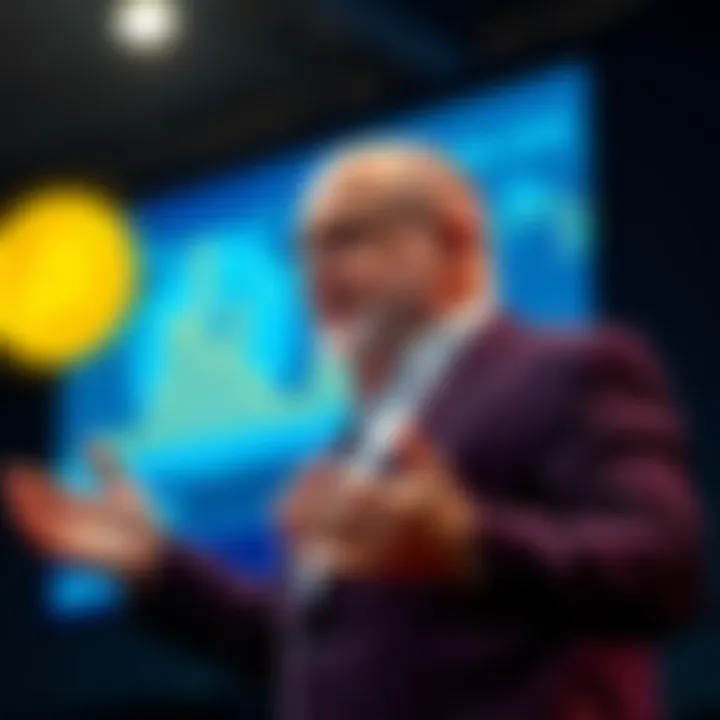 Dave Ramsey Discusses Bitcoin Dave Ramsey explaining the basics of Bitcoin in a financial talk, highlighting its importance and risks.