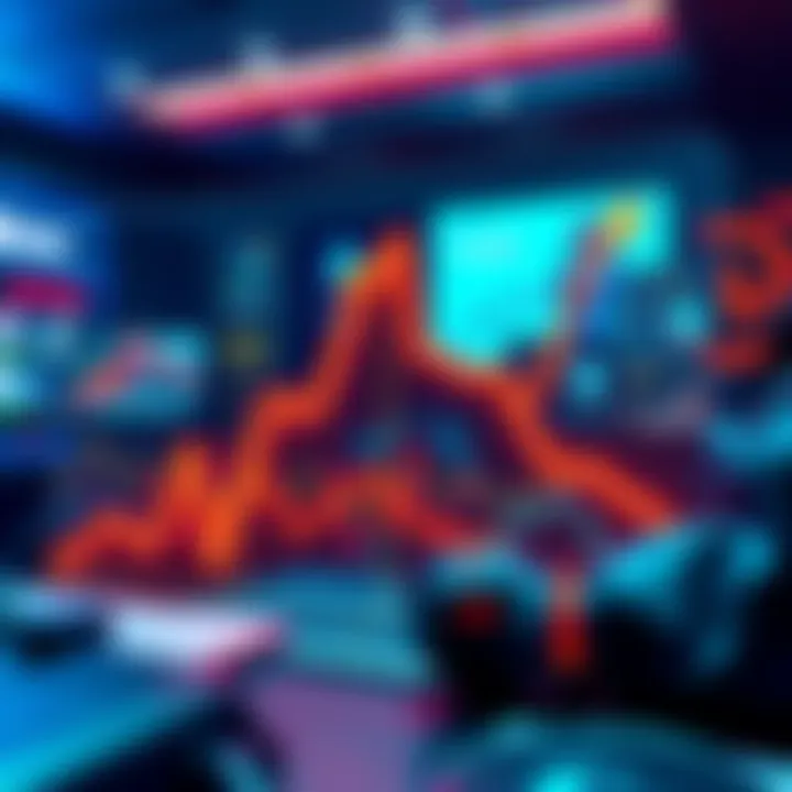 A graphical representation showing a downward trend in crypto engagement on a social platform with users hiding posts