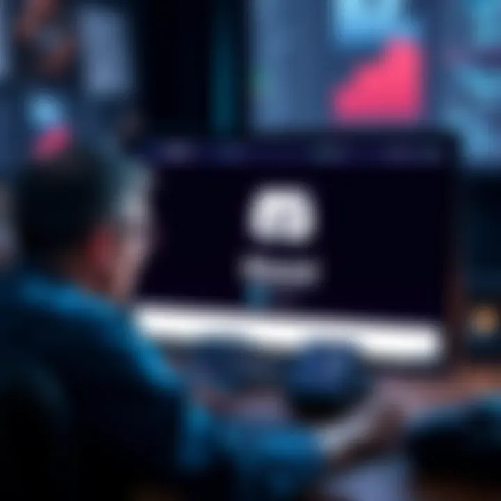 DeFi Project Disappears A worried investor looking at a blank computer screen with a broken Discord logo and an empty website displayed.