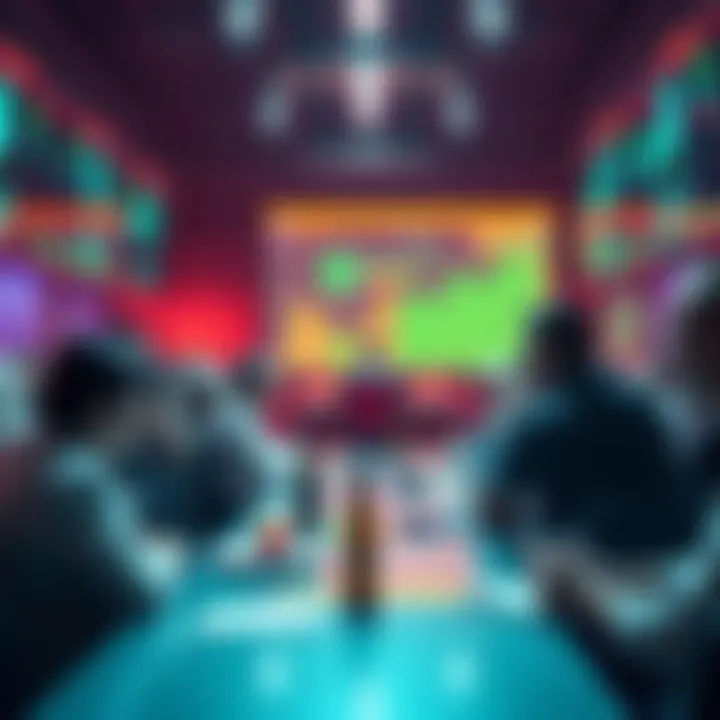 DigiDollar Community Update DigiByte community discussing updates on DigiDollar and ticker options with digital graphics in the background