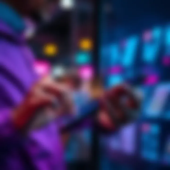 A person using a smartphone to unlock their digital wallet, focusing on the screen access bypass methods.