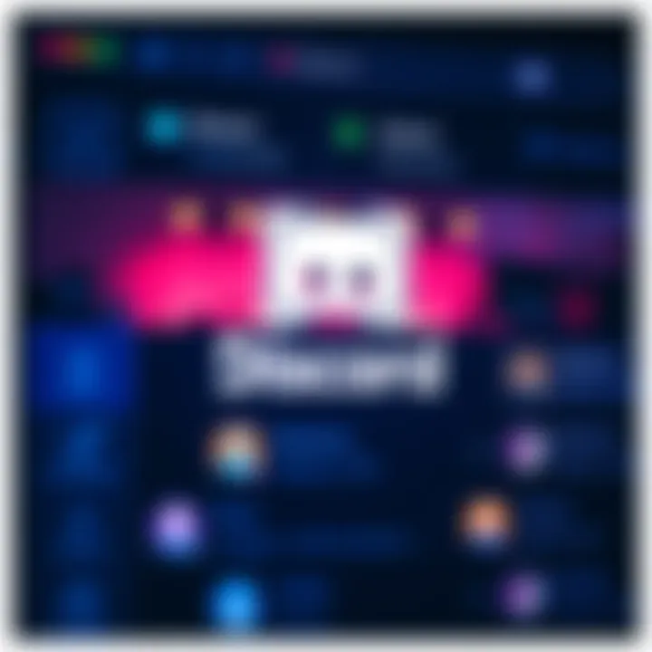 An image showing a chat server interface with the Discord logo and user names displayed, highlighting the community aspect.