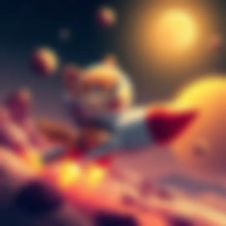 Doge Coin Rising with Rocket A cartoonish dog wearing an astronaut suit, riding a rocket, with a backdrop of stars and planets symbolizing the Mars mission, showcasing excitement for Doge and space exploration.