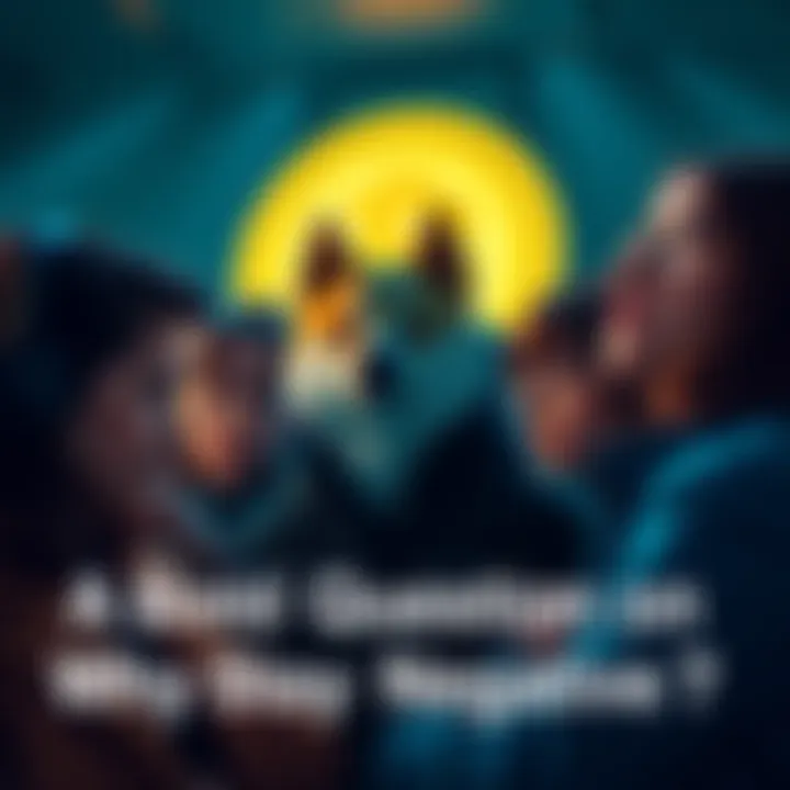 Dogecoin holders discussing their views Group of people expressing mixed feelings about Dogecoin, some showing negativity while others remain supportive, with Dogecoin logo visible in the background