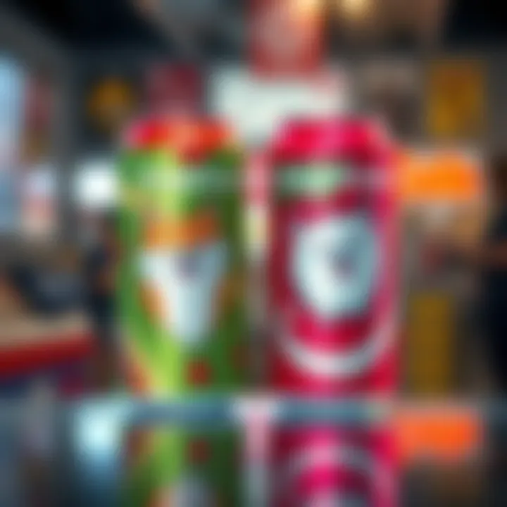 Two colorful soda cans representing DogeSoda and DogeCola with fun graphics