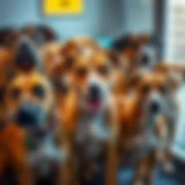 Twenty-two dogs at Prince George County animal shelter are waiting for adoption to avoid euthanasia, looking hopeful and friendly.