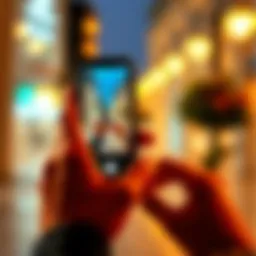 A person scanning an address with a smartphone camera using the DoublyCheck app, showcasing the address verification process.