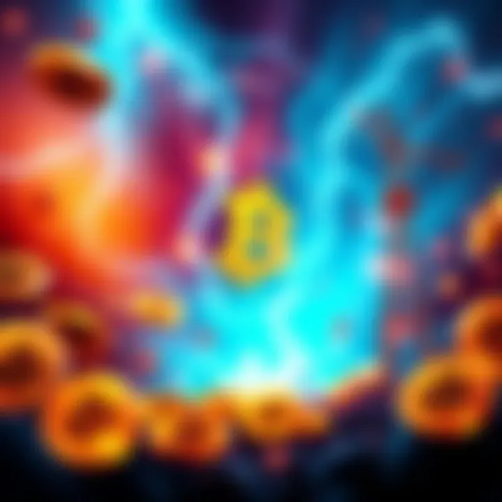 Visual representation of $45K electricity leading to $119K in Bitcoin, featuring currency symbols and power lines